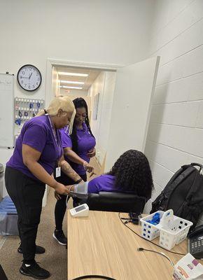 Concierge Care caregivers train for basic care activities.