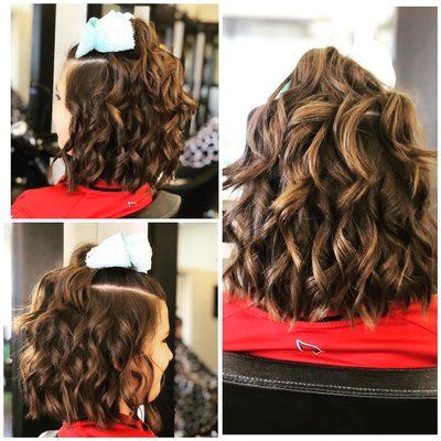 We LOVE doing your littles hair too! Kids parties, family pics, daddy/daughter dances or a hair cut... we got you covered.