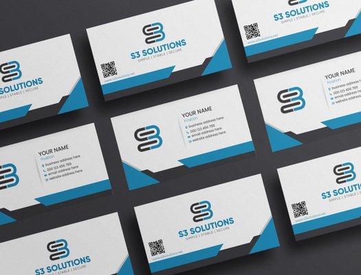 S3 Solutions Business Card Designing Services | Design Alligators