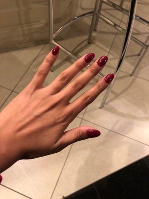 SNS nails with tips