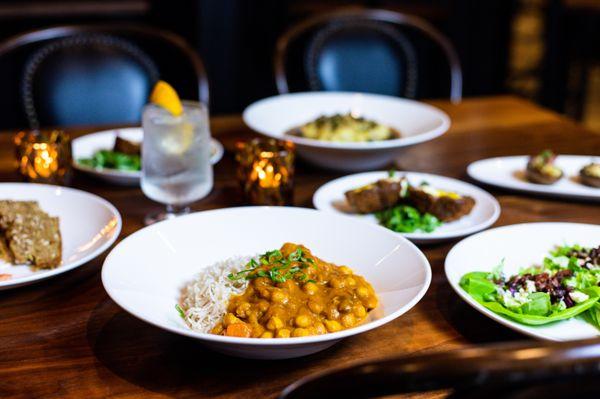 Vegetable Curry
 seasonal roasted root vegetables, curry,basmati rice