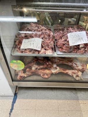 Fresh lamb and goat meat