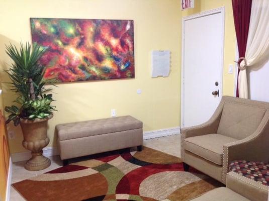 Waiting room at Live Well Natural Medicine