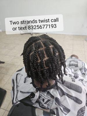 Two strands twist with natural hair