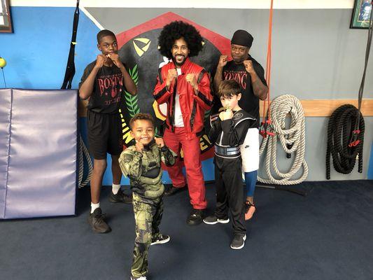 Our Halloween boxing class!