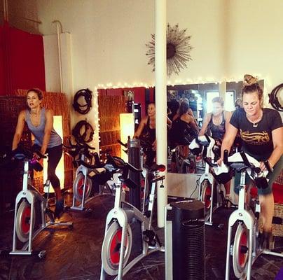 Spin Fusion class being taught by Chandanni