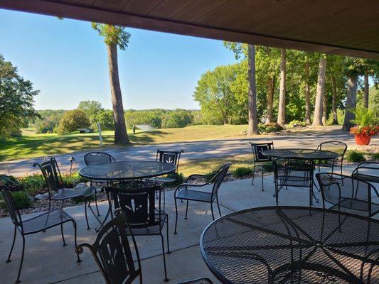 19th Hole patio and view of 18th Green.