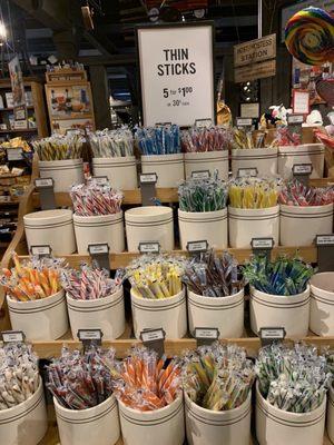 Yum! Candy sticks!