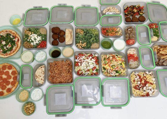 Mix and Match meals - select meals from different restaurants, all delivered as part of the same order.