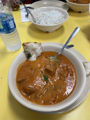 Lamb Tikka Masala with some naan