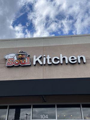 Front Signage for "Messie Soul Kitchen".