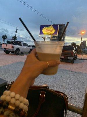 Magan Mexic from NOLA @namastyledesigns enjoying our bushwhacker :)