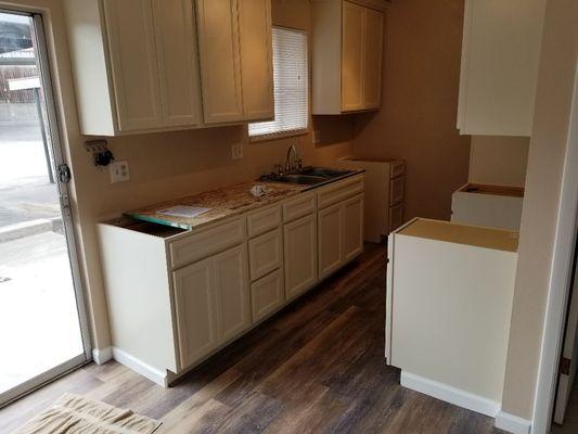 A new kitchen and new floors