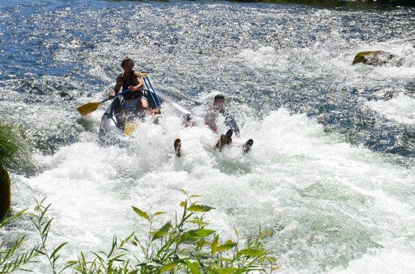 Getting wet on our halfday trip North Santiam river.