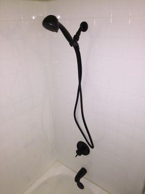 GREAT INSTALL of my shower head, faucet, and tub spout! Thank you for the Professional Work!