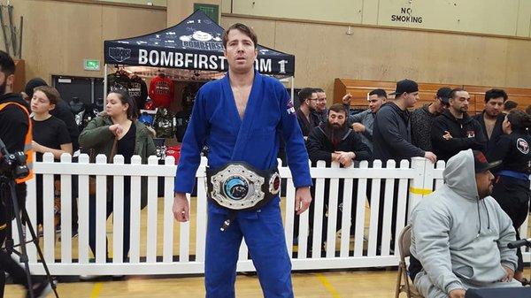 After Winning the 2019 Black Belt Super Fight at the Jiu-Jitsu By The Bay Tournament