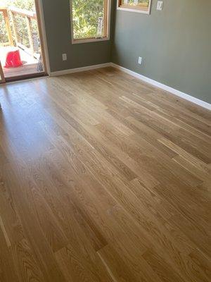 New Solid white oak floors