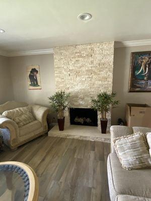 Stackstone fireplace