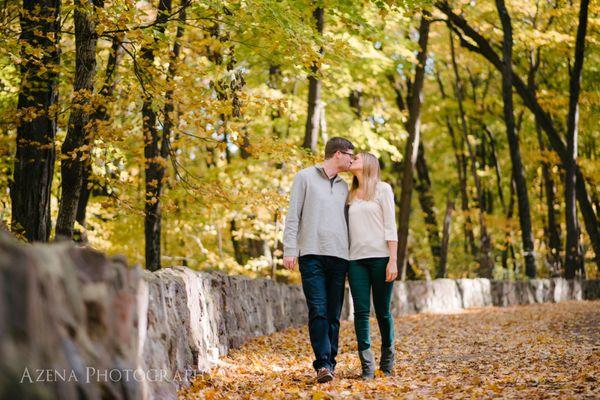 Engagement session at Devil's Lake State Park