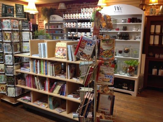 Fantastic cookbooks and great Woodwick assortment