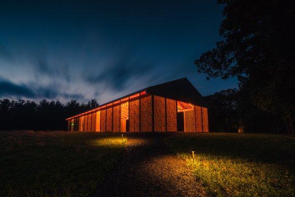 Pavilion at night