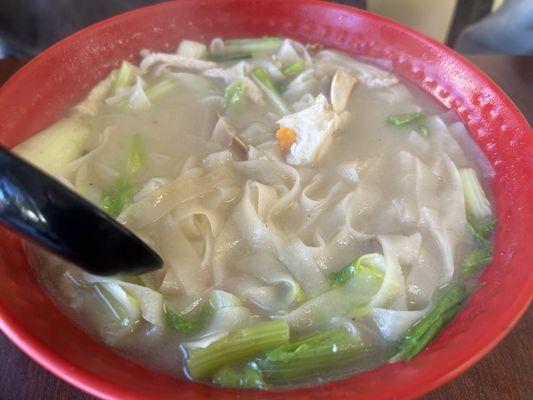 Seafood noodle soup.