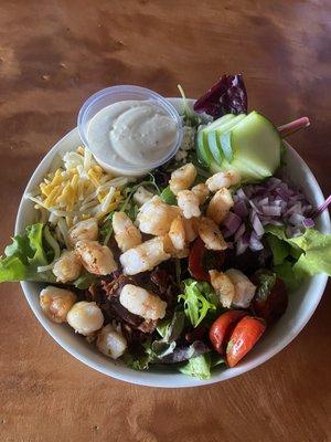 Chop Salad with Shrimp