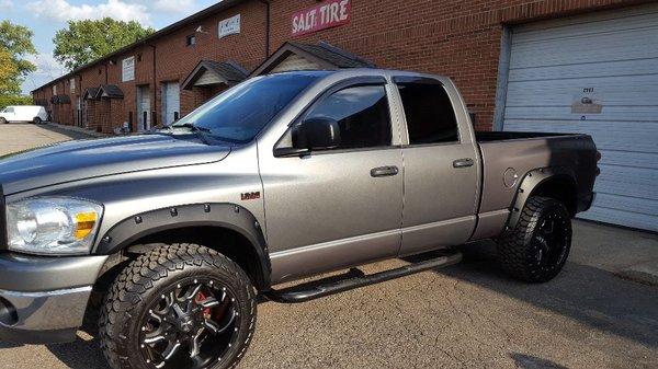 Dodge Ram 20×12 (-44) offset on 305/55/20 Amp A/T's.