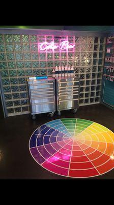 Our custom color bar- this is where all the magic happens!