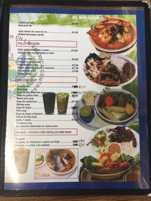 New Menu, Aug 2019