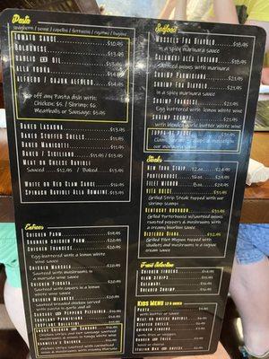 Menu, Side 2, Aug. 2022