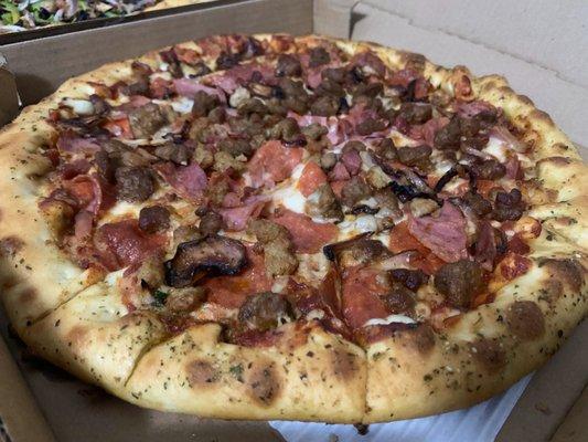 Large hut favorite stuffed crust Meat lover pizza