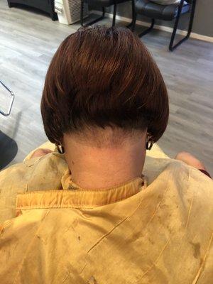 Woman's undercut