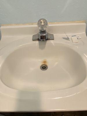 This faucet has been dripping a long time.