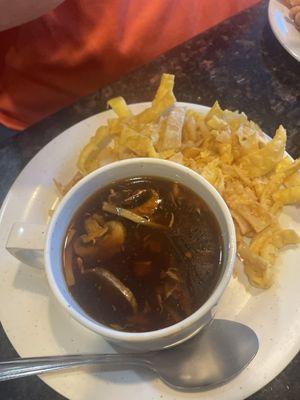 Hot and sour soup. Very good.