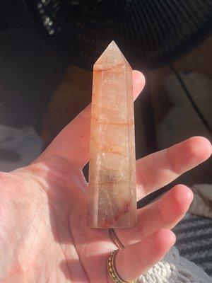 Banded fire quartz tower