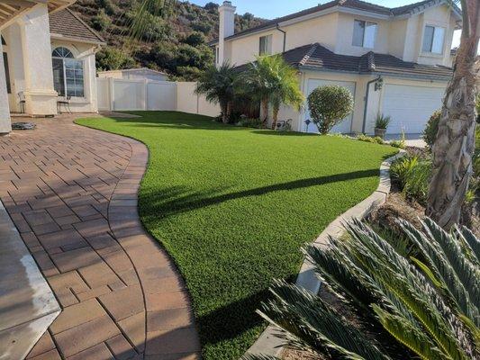 artificial turf installation