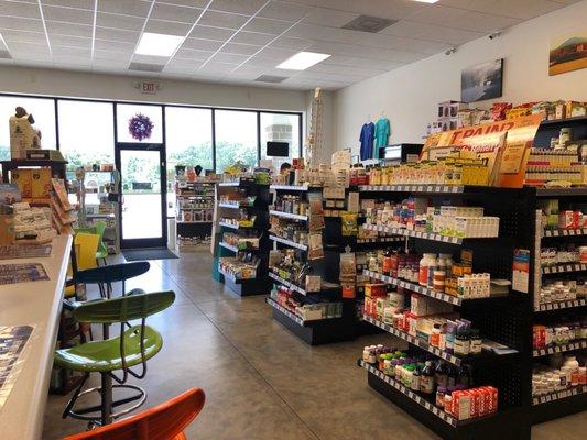 Bar area, and supplements!