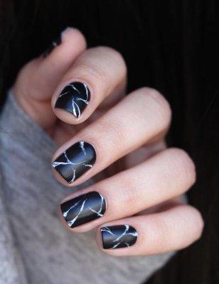 Black marble shellac