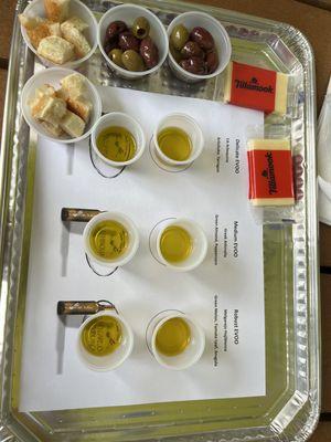 Olive oil tasting