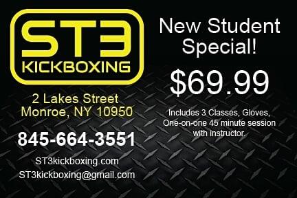 New student package at ST3 Kickboxing