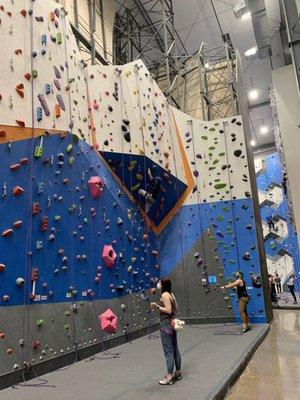 Practice walls-- these are about half the height of the typical routes