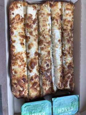 Cheese sticks (8 minute wait)