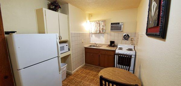 Nice to have a good sized fridge instead of just a little dinky mini fridge.