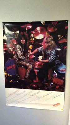 Tommy Lee and Bobby BLOTZER poster from "PAISTE"....