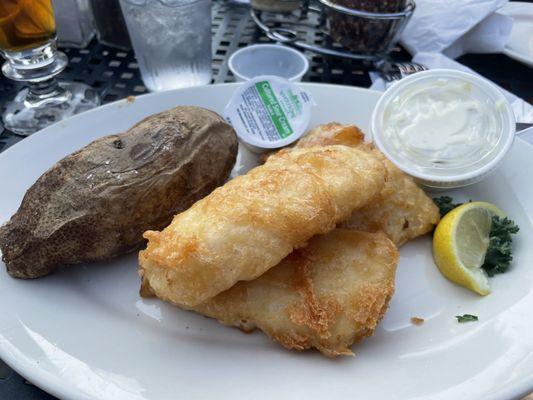 Haddock with baked potato