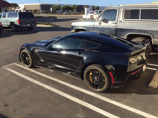 Auto glass replacement for this beautiful C7 Corvette