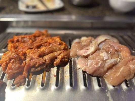 Spicy pork & chicken bulgogi