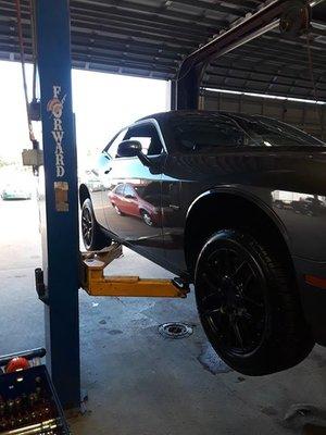 New rims put on this sweet 2015 dodge challenger