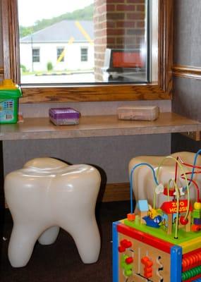 Children's play area in the waiting room